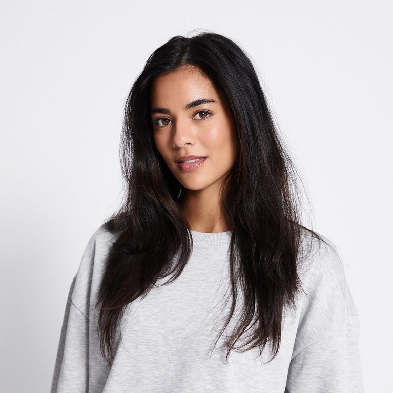 Basic sweatshirt "New Crew" Grey Melange